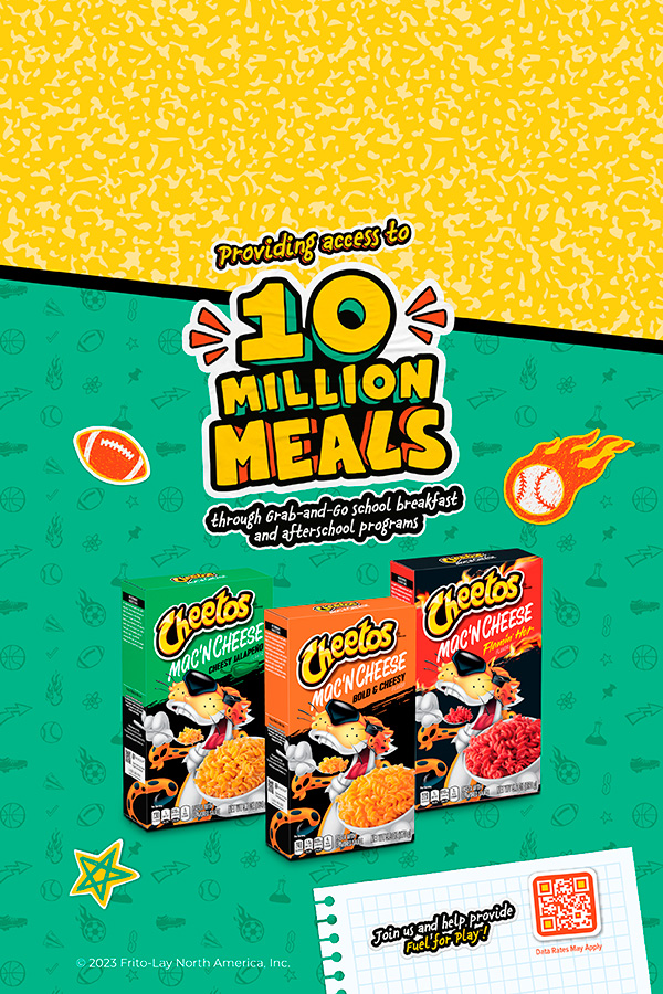 Back to School is upon us, and this year Cheetos partnered with GENYOUth to provide access to 10 Million Meals through grab-and-go school breakfast and after school programs. ✏️ 🚌 👏🏼 Support their mission with every variety pack you purchase!
